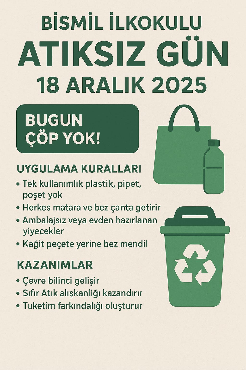 Atık Azaltma ve Geri Dönüşüm